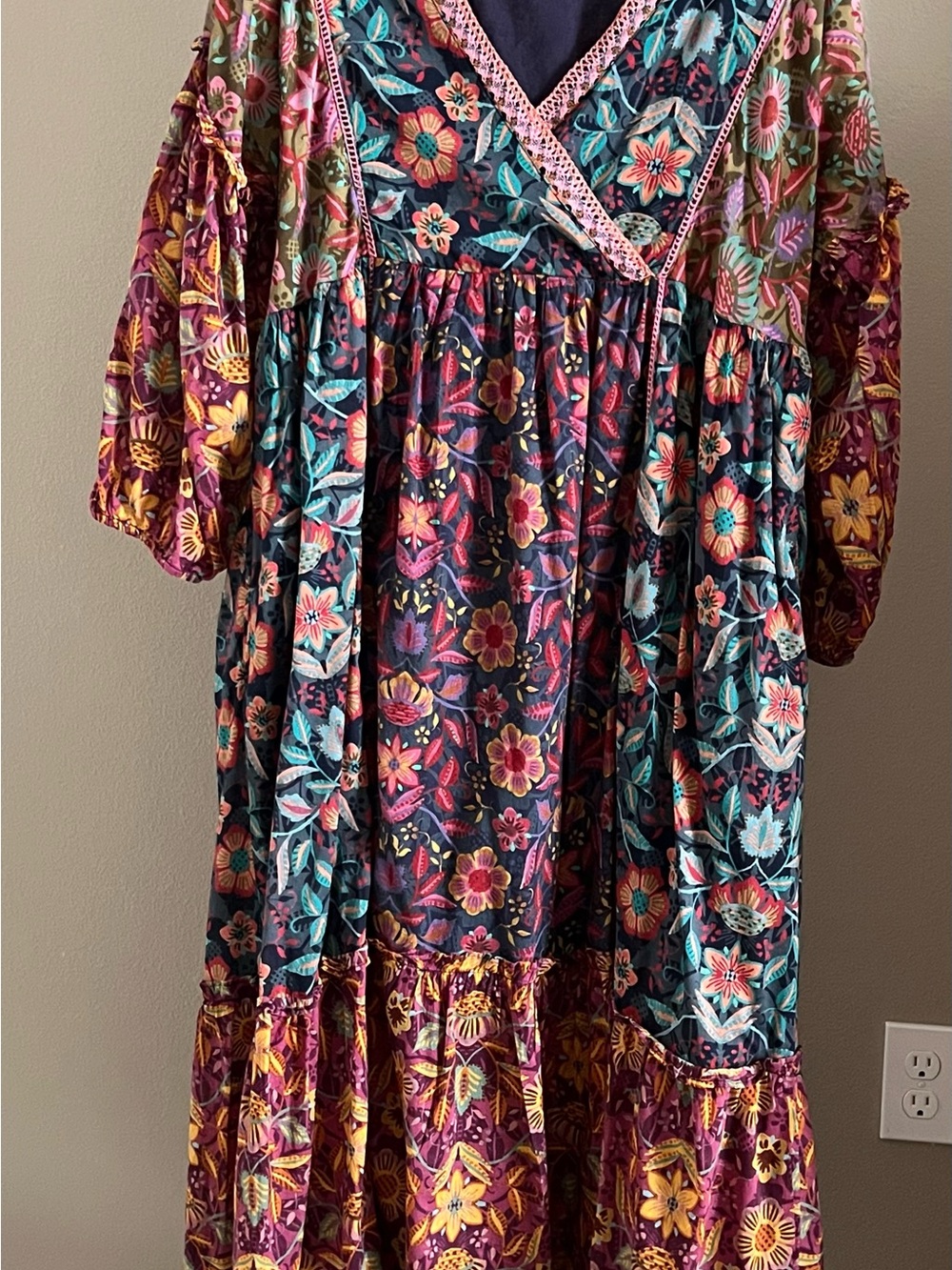 Sundance Floral Tiered Boho Dress
